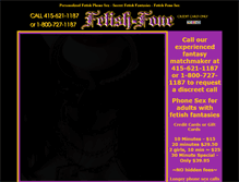 Tablet Screenshot of fetish-fone.com